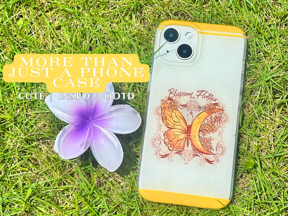 Blossom Flutter White Butterfly Cute iPhone Case Add a Touch of Elegance and Nature to Your Style