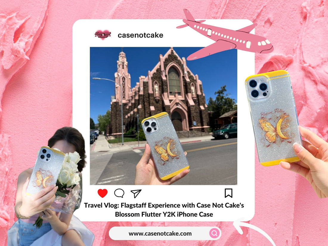 Enhance Your Flagstaff Experience with Case Not Cake's Blossom Flutter Y2K iPhone Case