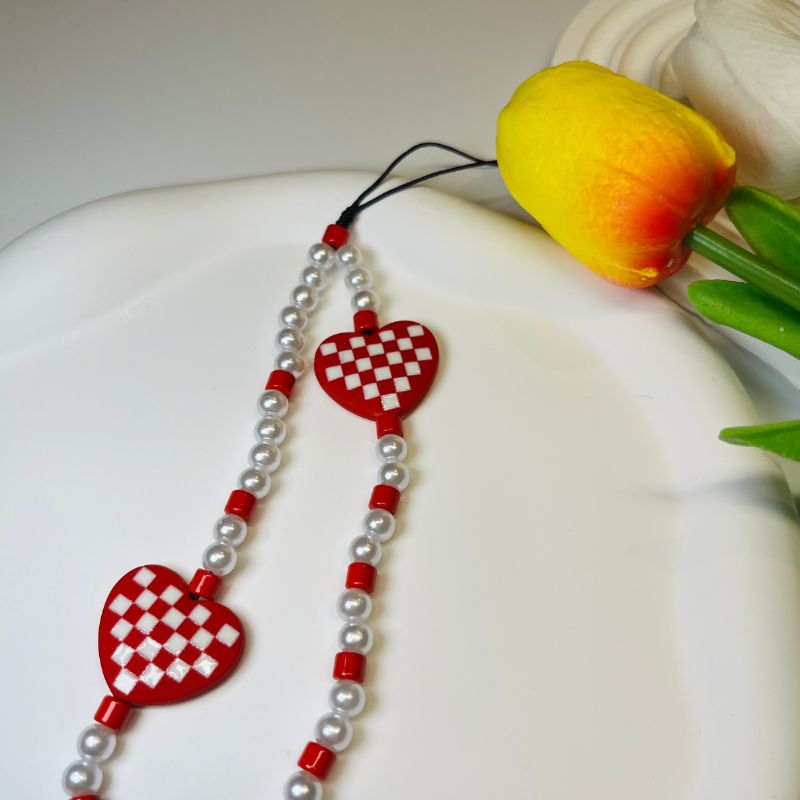 Cute Red Heart Phone Case Charm 2