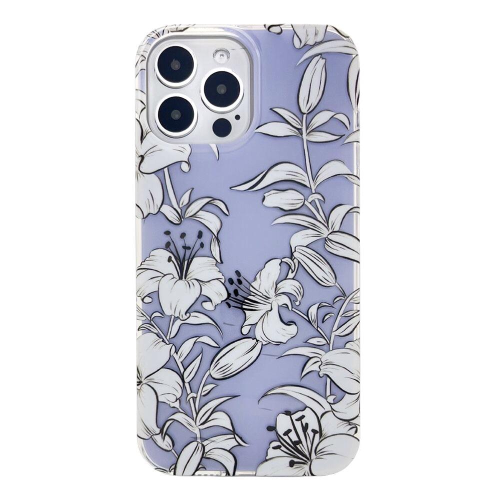 Lily Whisper Periwinkle Floral iPhone Case Lily Whisper Periwinkle Floral iPhone Case