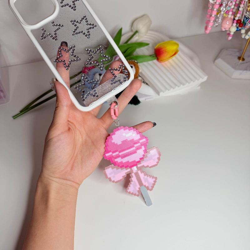 Pink Lollipop Phone Charm