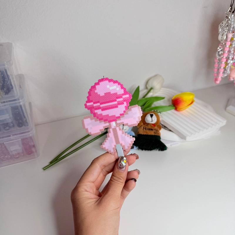 Pink Lollipop Phone Charm