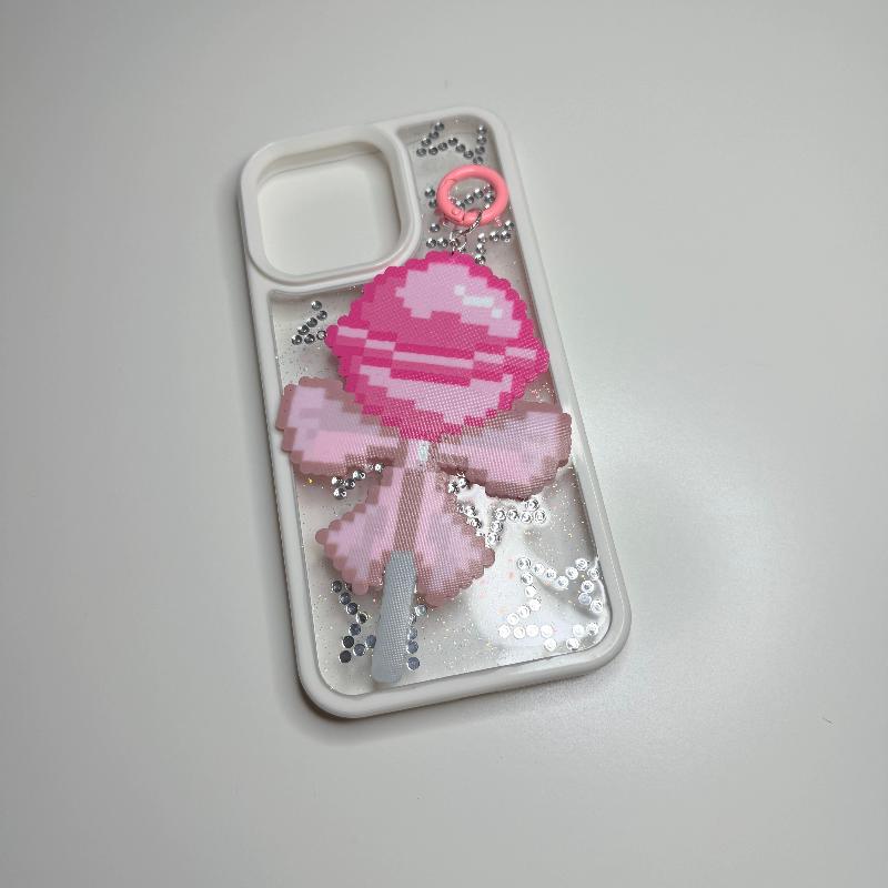 Pink Lollipop Phone Charm