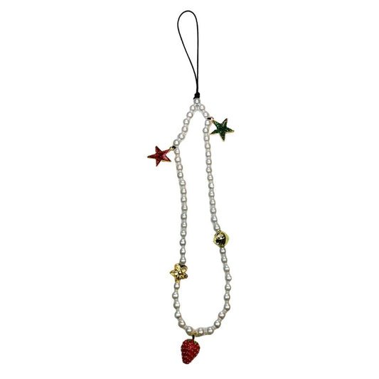 Strawberry Star Phone Charm