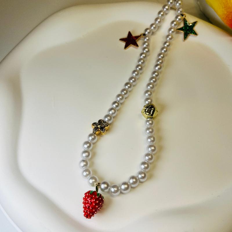 Strawberry Star Phone Charm