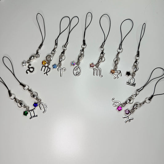 Zodiac Sign Mini Phone Charm