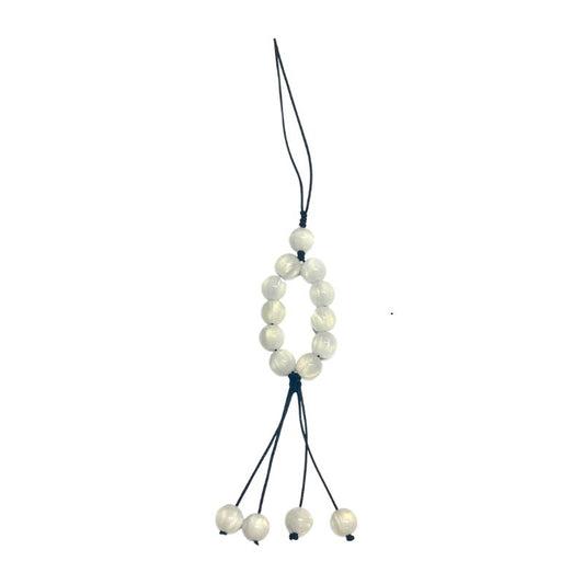 clear crystal phone charm