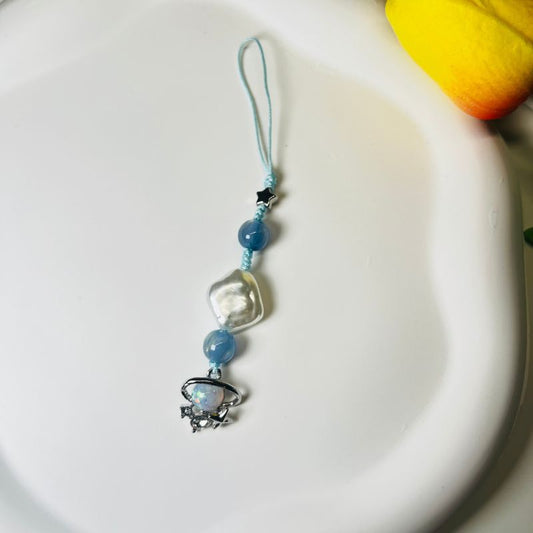 cute blue y2k style star phone charm 2024 1