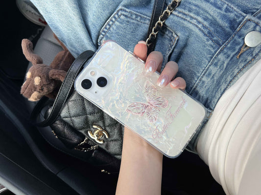 aesthetic iPhone case with butterfly