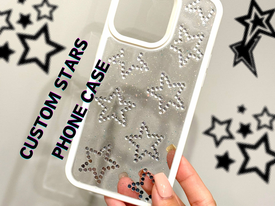 Shine Bright with a Case not Cake Custom Star-Studded Phone Case