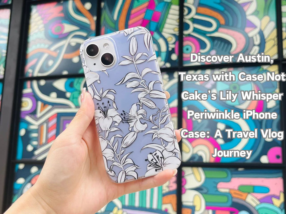 Discover Austin, Texas with Case Not Cake’s Lily Whisper Periwinkle iPhone Case