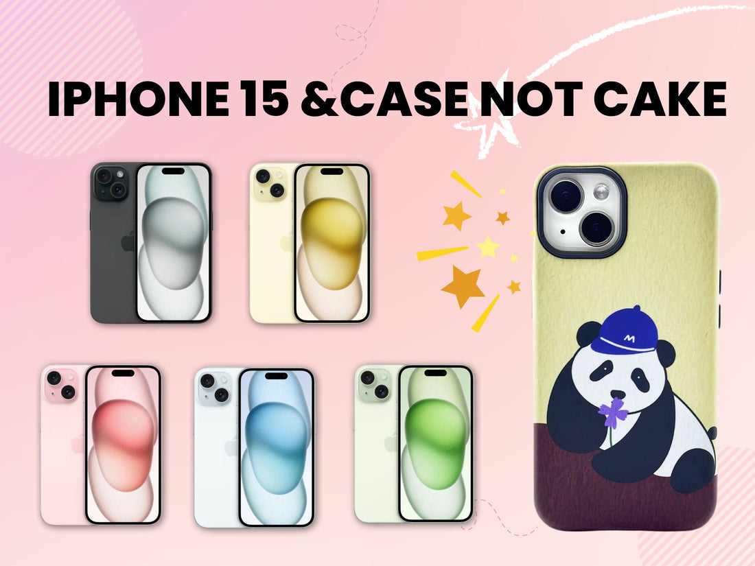 different colors iPhone 15 with casenotcake