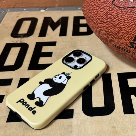 the dancing panda yellow iphone case