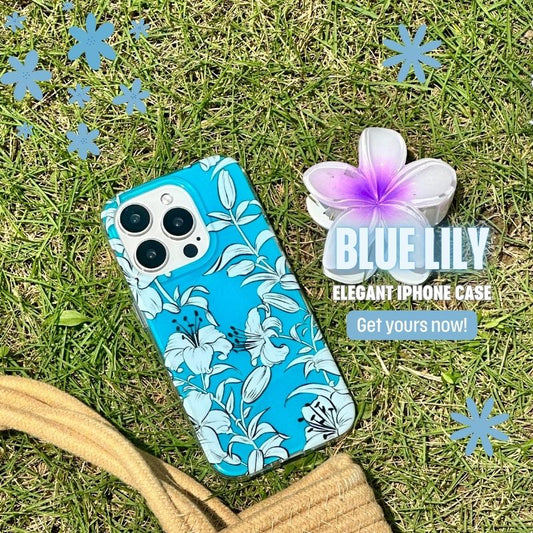 BLUE FLORAL PHONE CASE