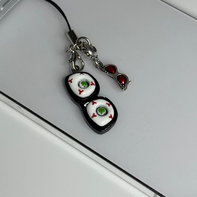 Eyeball Sunglasses Phone Charm Keychain