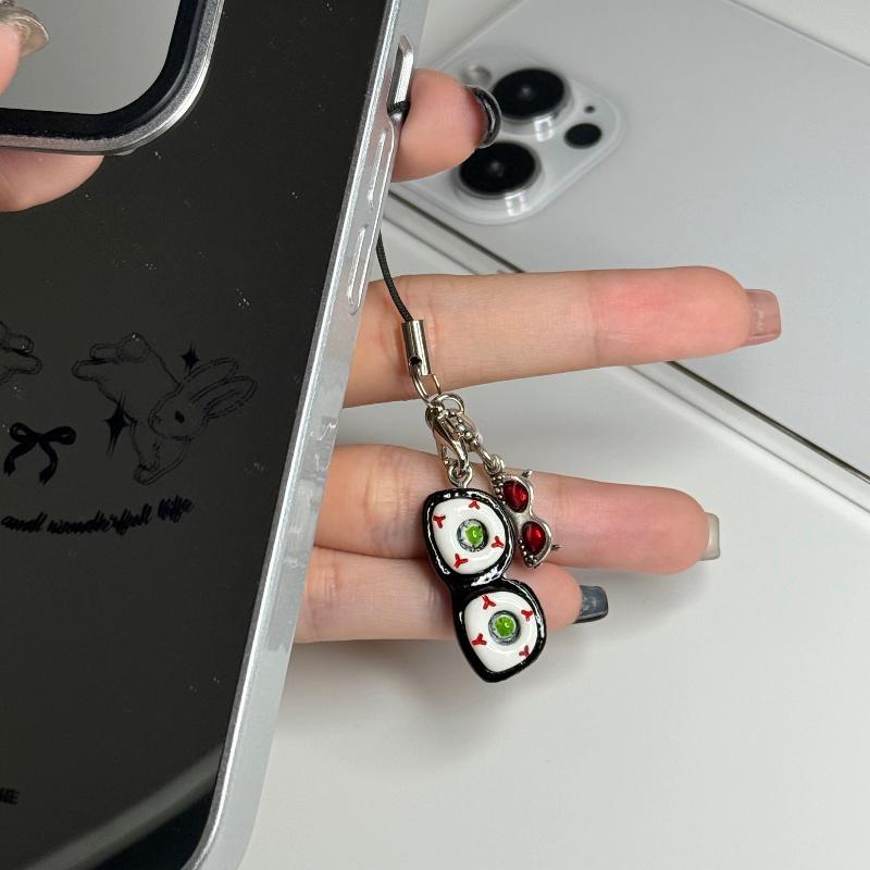 Eyeball Sunglasses Phone Charm Keychain