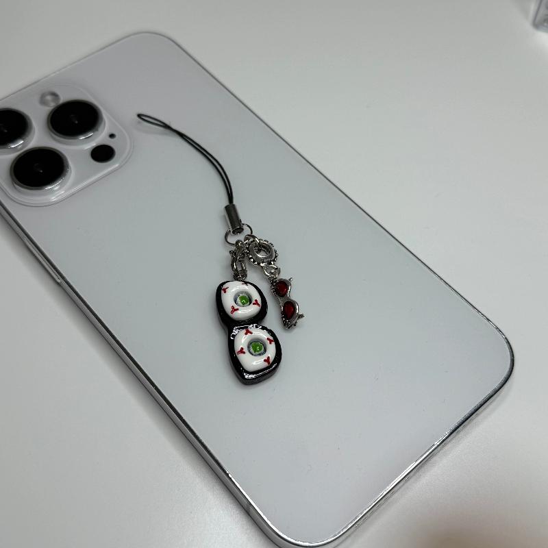 Eyeball Sunglasses Phone Charm Keychain