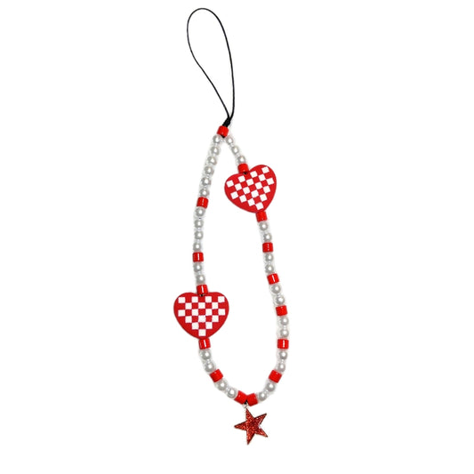 Cute Red Heart Phone Case Charm