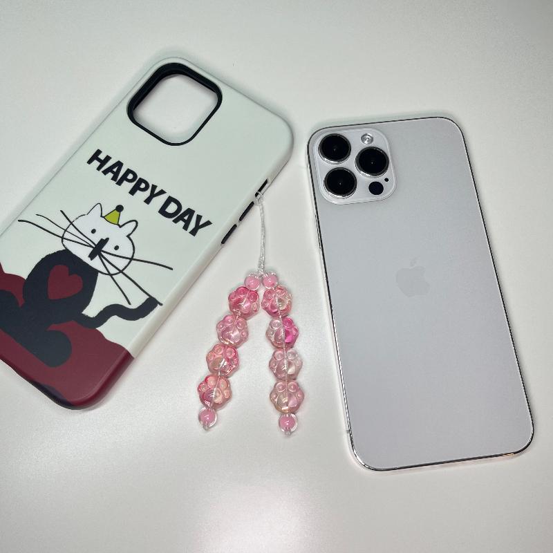 Pink Meow Paws Cute Phone Charm 4