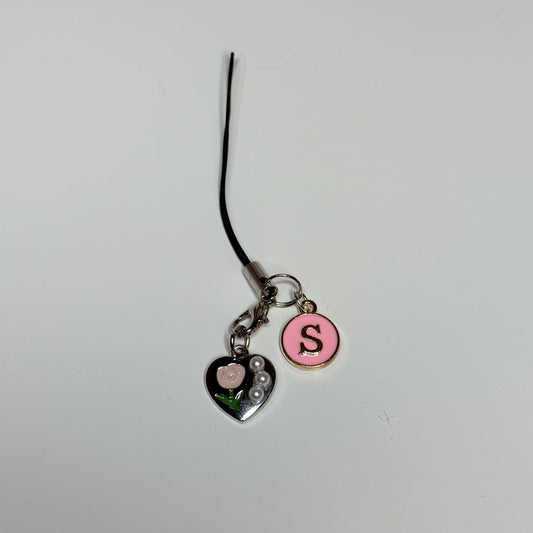 Pink Phone Charm Cute keychain