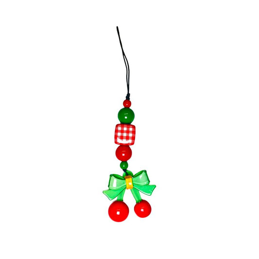 Xmas sweet Cherry Phone Charm