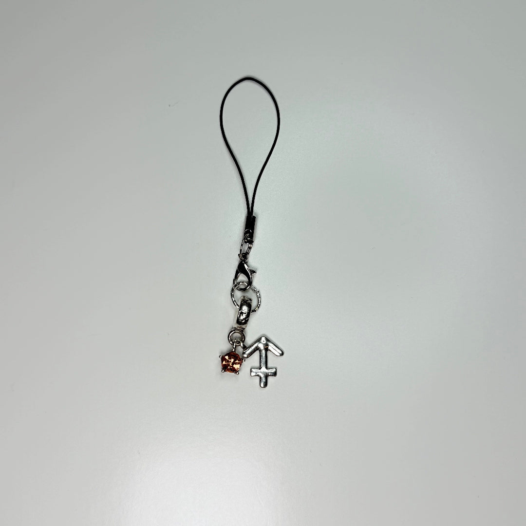 Zodiac Astrology Mini Phone Charm