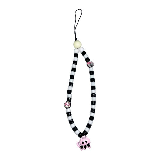 Zebra Pink Boo Phone Case Charm