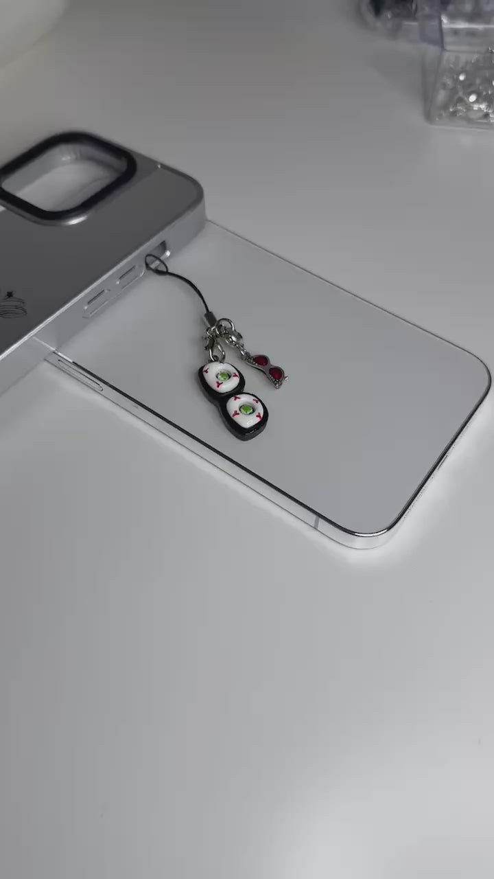 Eyeball Sunglasses Phone Charm Keychain