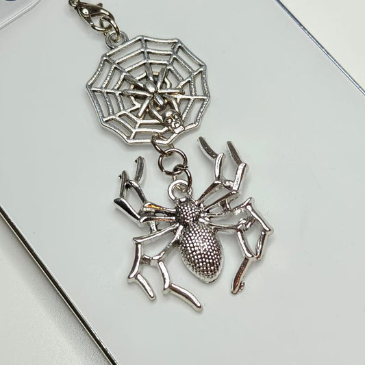 Spider Net Phone Charm